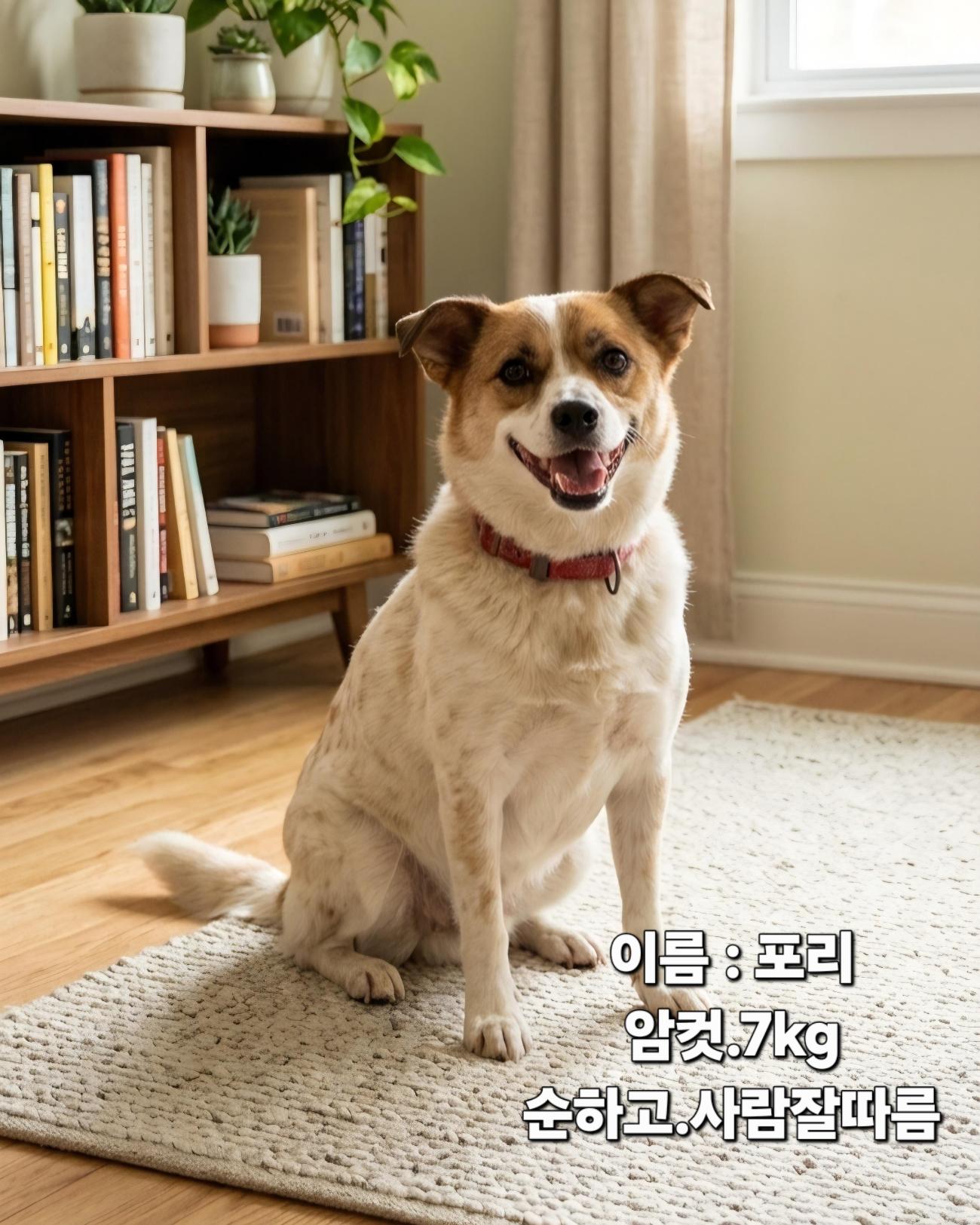 보호 중인 믹스견